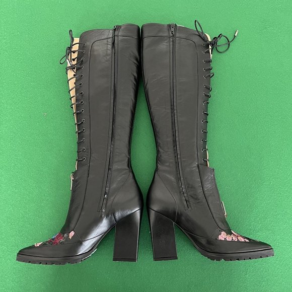 Runway Boots - Exquisite Embroidered Boots from Shiatzy Chen size 8.5/9 - Picture 6 of 16